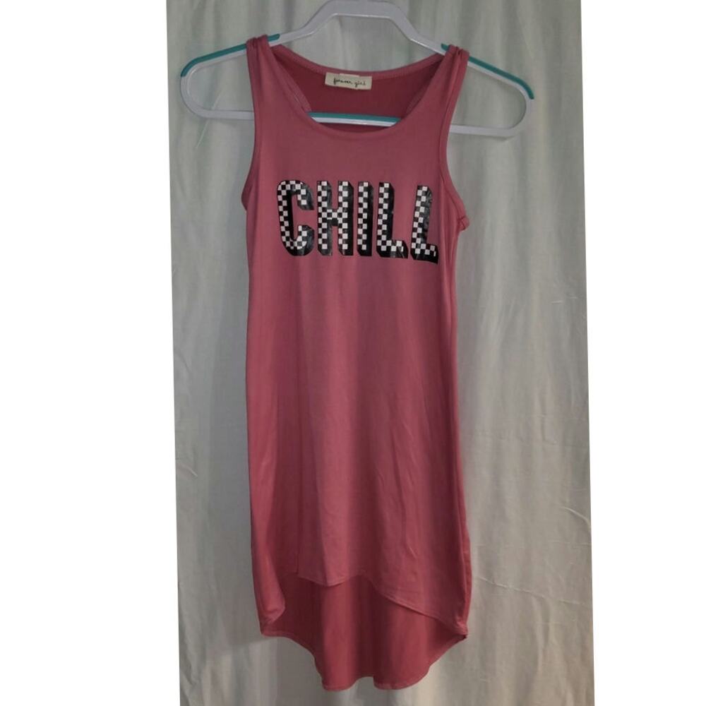 Girls Pink Forever Girl Tank dress Size 10/12